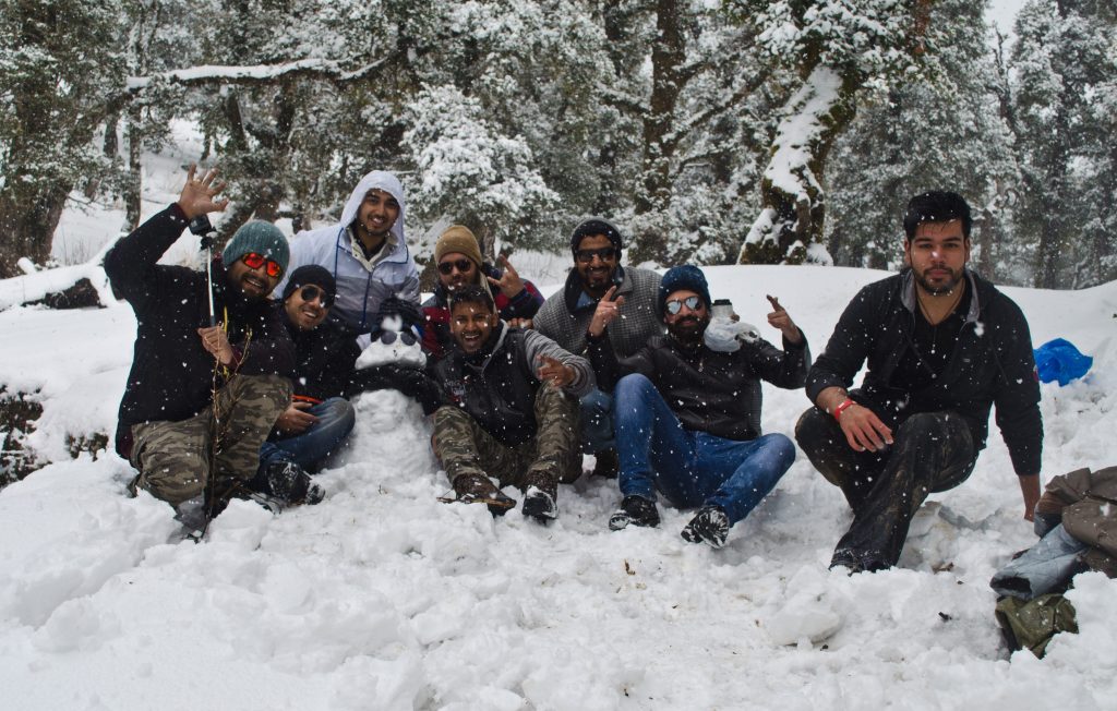 Group at Nag tibba JustWravel Group at Nag tibba
