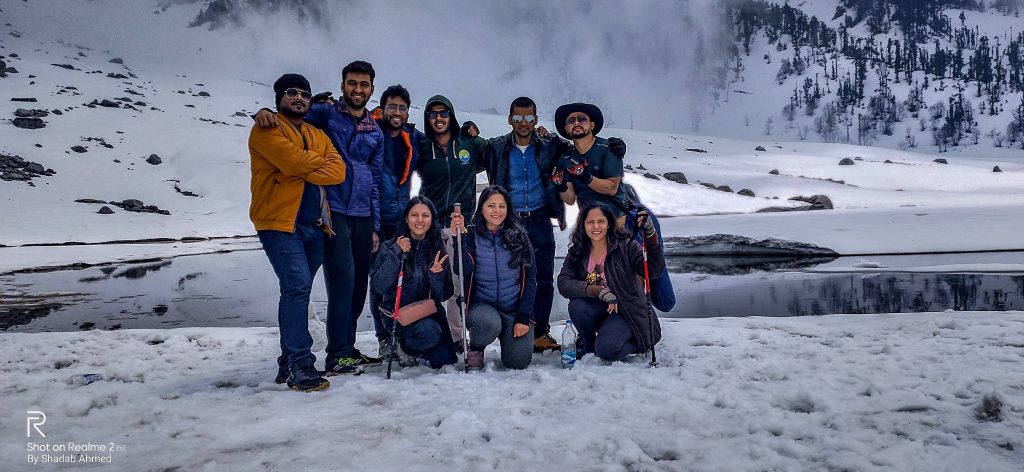 Kareri lake trek winter justwravel