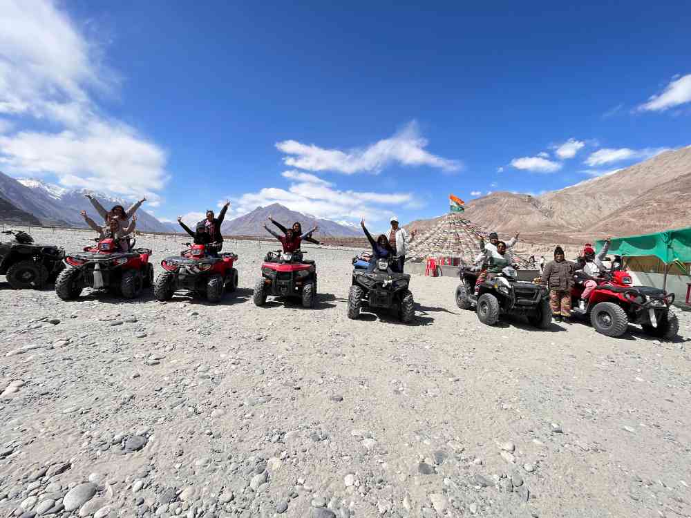 Girls Biking in Ladakh