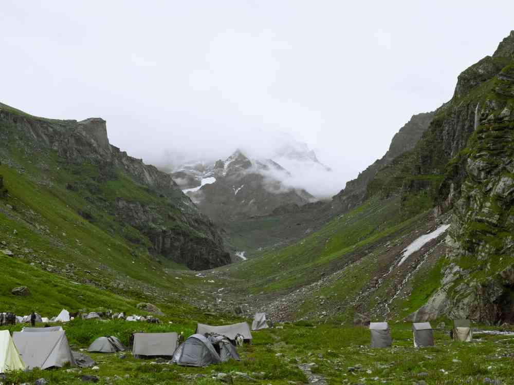 Breathtaking view from Hampta Pass