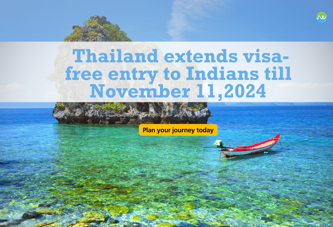 Thailand extends visa-free entry to Indians till November 11,2024