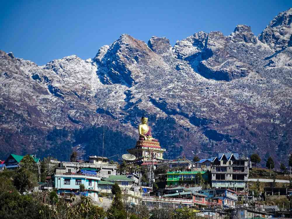 Buddhist stupa in Tawang