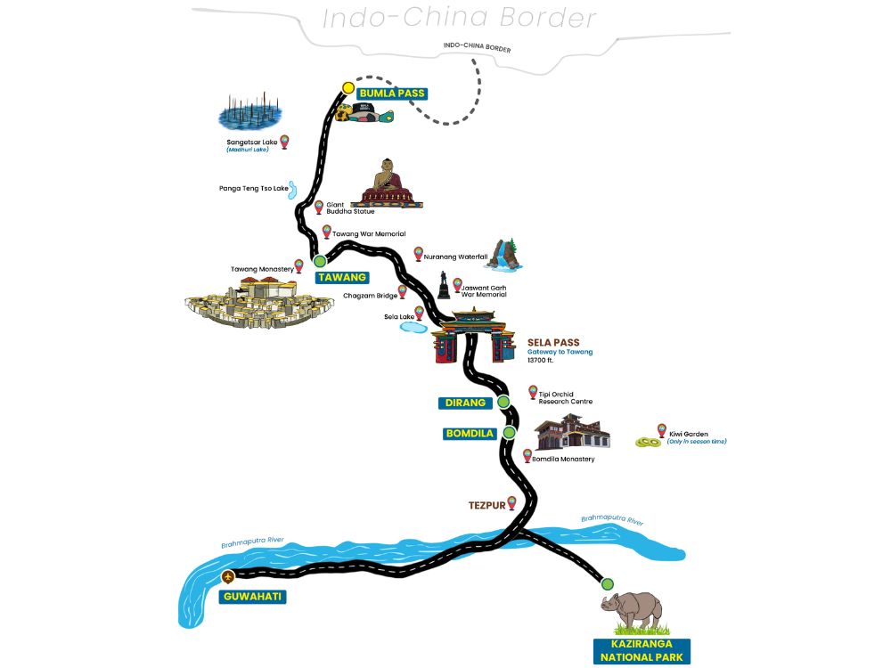 Tawang map