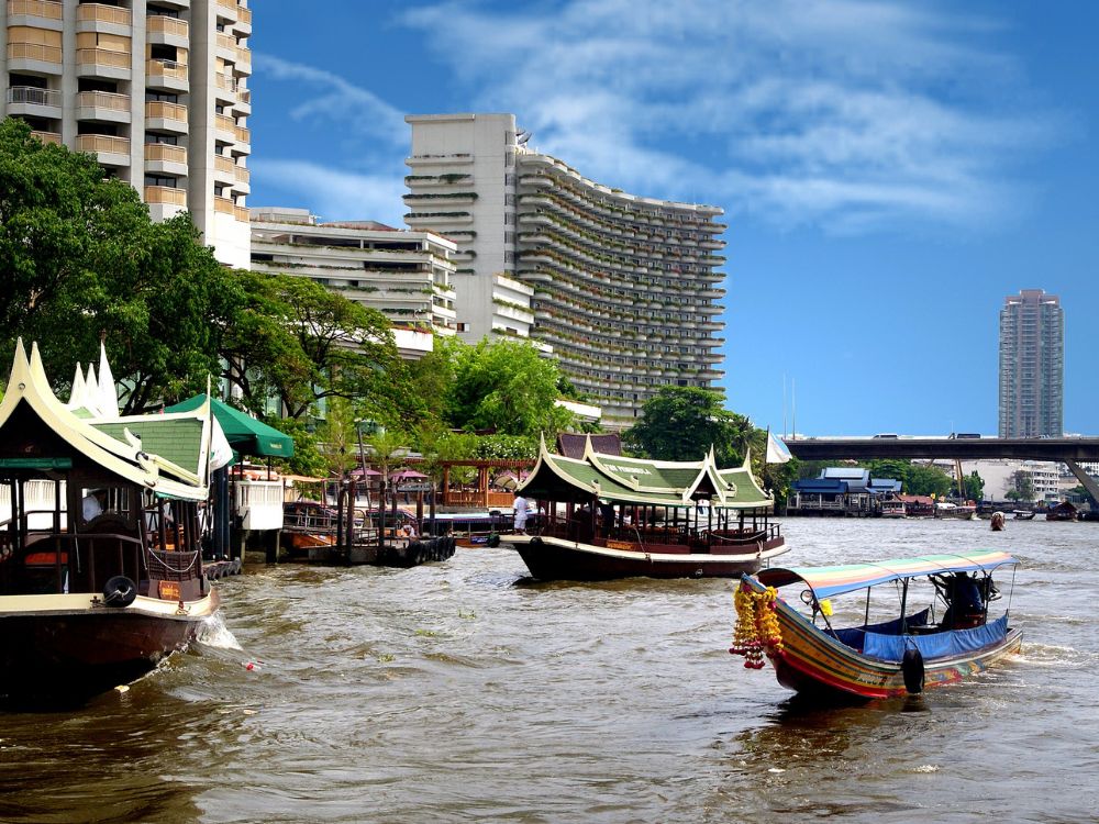 Boat trip or ferry ride on the Chao Phraya River