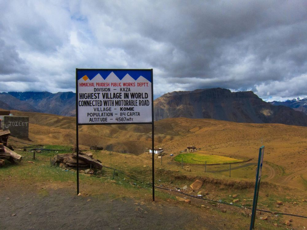 World's highest village- Komic village