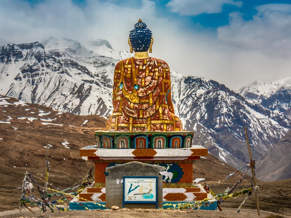 Buddha statue, Langza village, Spiti valley
