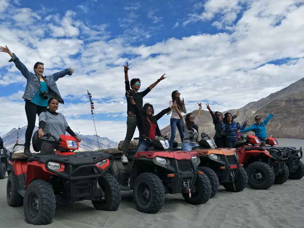 atv ride in Nubra Valley