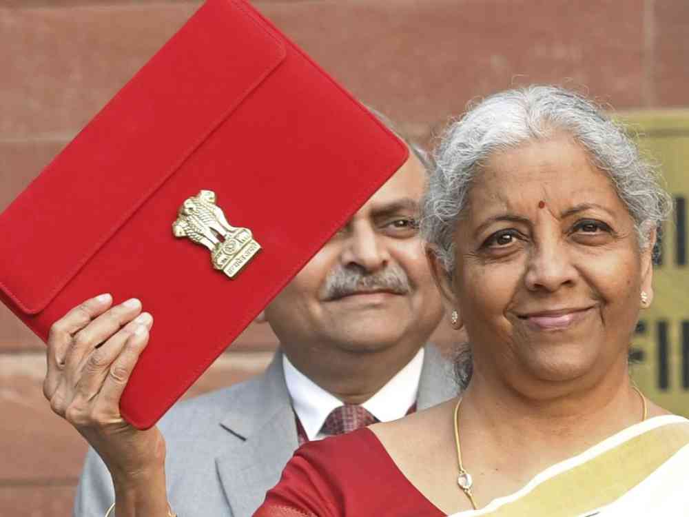 Union Minister Nirmala SItharaman with Budget