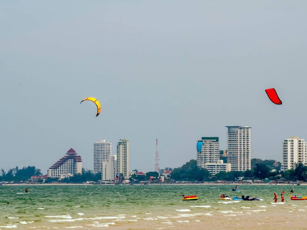 Kite surfing