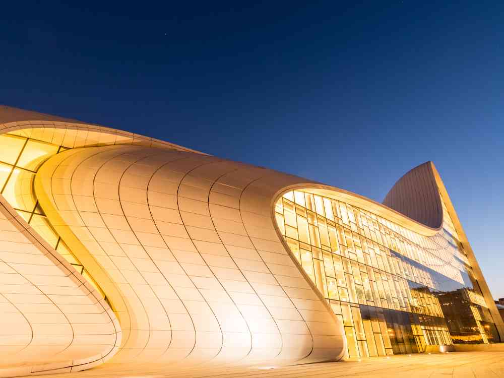 Step into modern elegance at Heydar Aliyev Center Baku.
