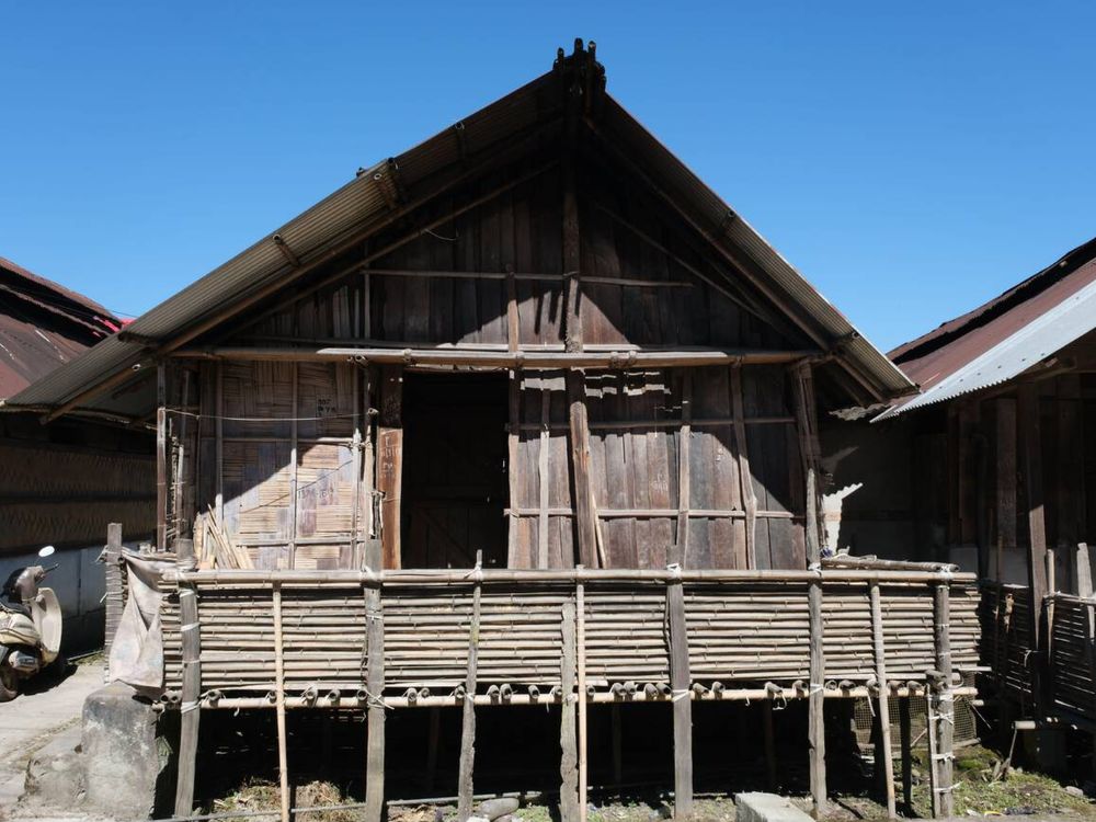 Traditional Bamboo House in Ziro Valley, Arunachal Pradesh