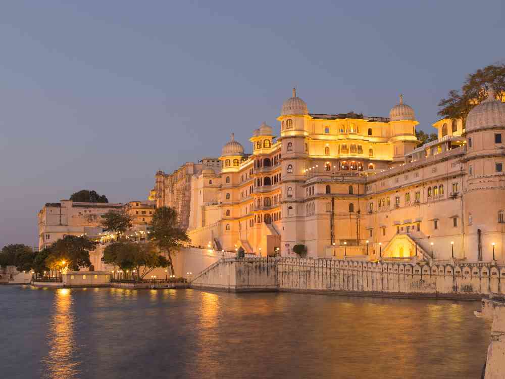Udaipur City Palace in Rajasthan state of India