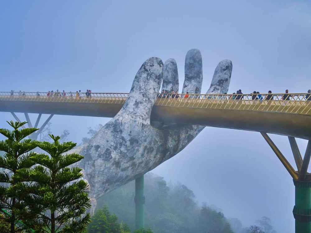 Golden Bridge in Ba Na Hills