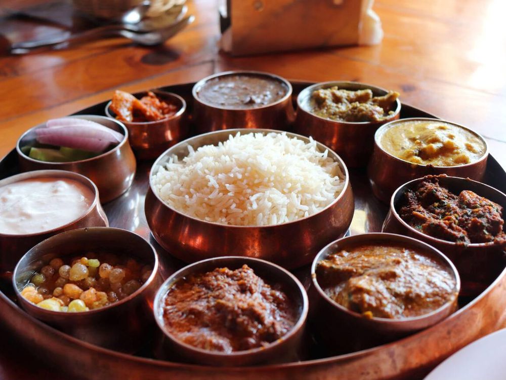 The delicious Himalayan Dham Thali.