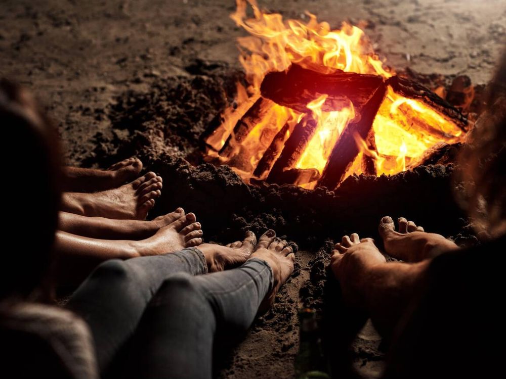 Bonfire in Kasol