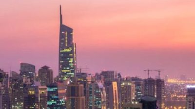 Dubai skyline at dusk with the title "Here's Why Dubai Is the Best Place for New Year 2026