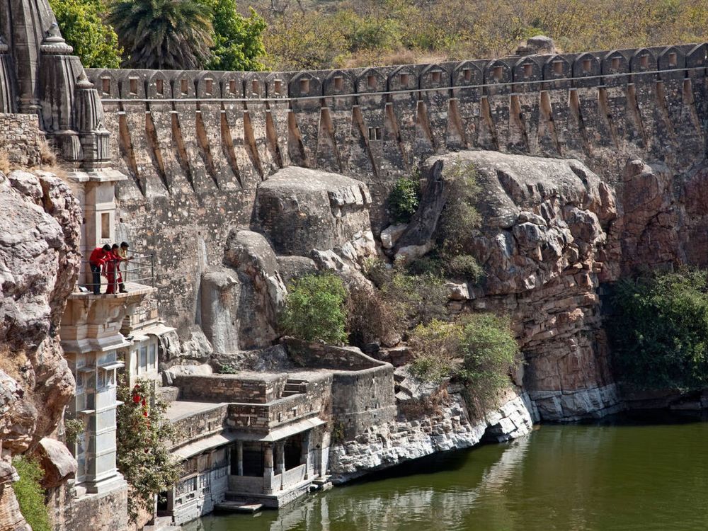 Water reservoir. Chittorgarh Fort