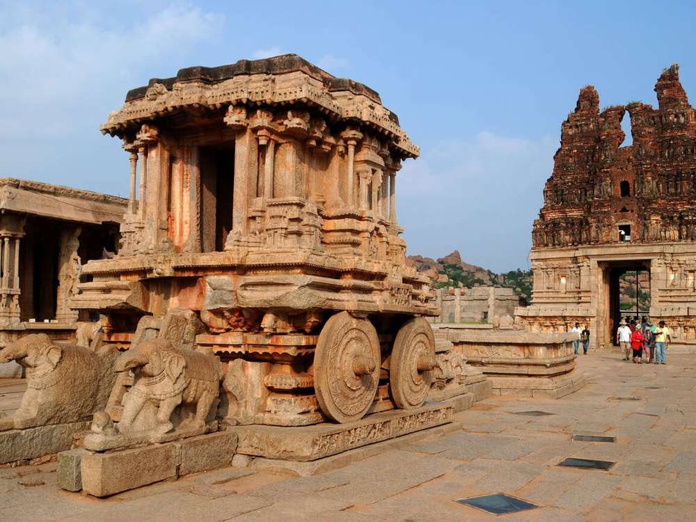 Stone chariot at vittala temple, Hampi