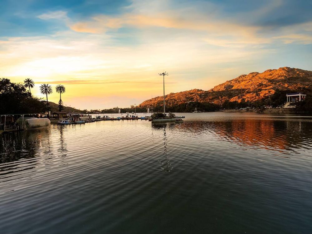 Sunset at Nakki Lake, Mount Abu