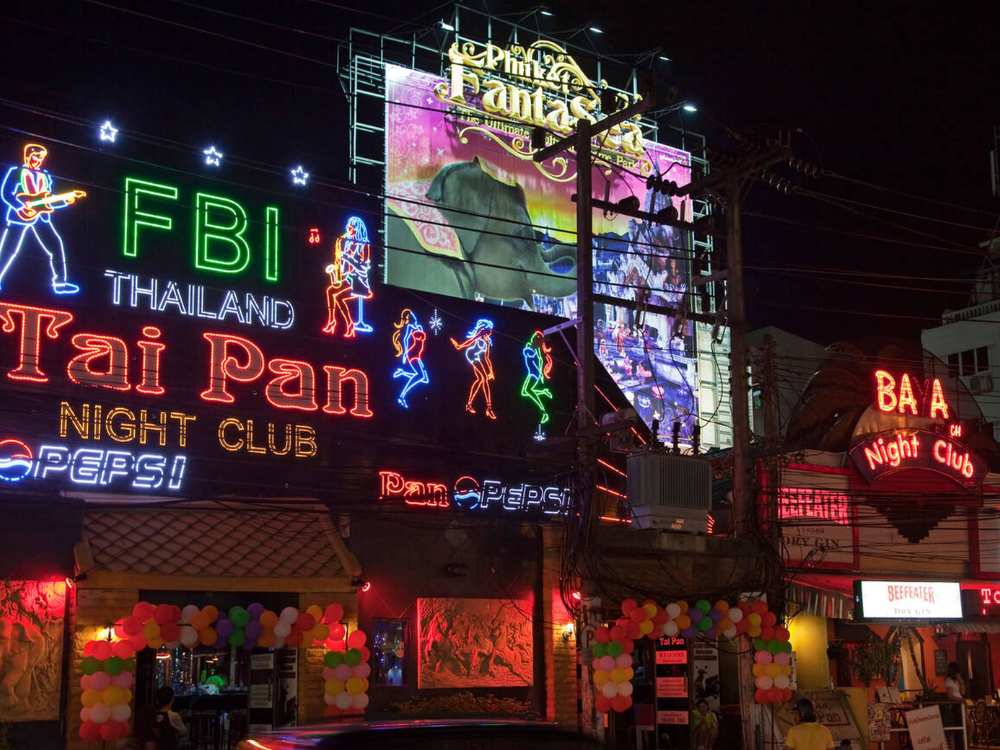 Tai Pan Phuket exterior with bright signage.