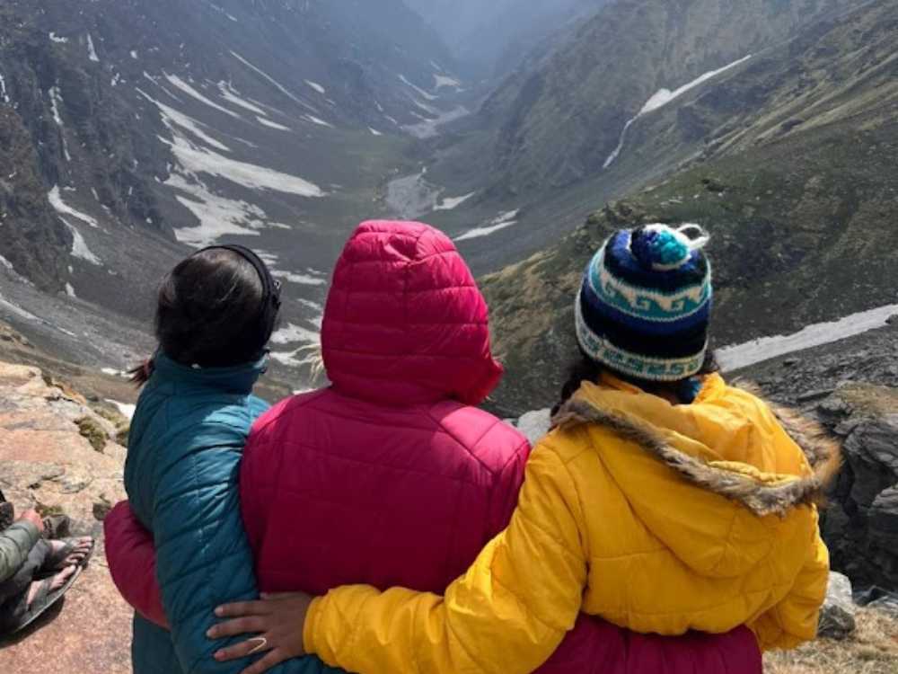 Friends at Rupin Pass