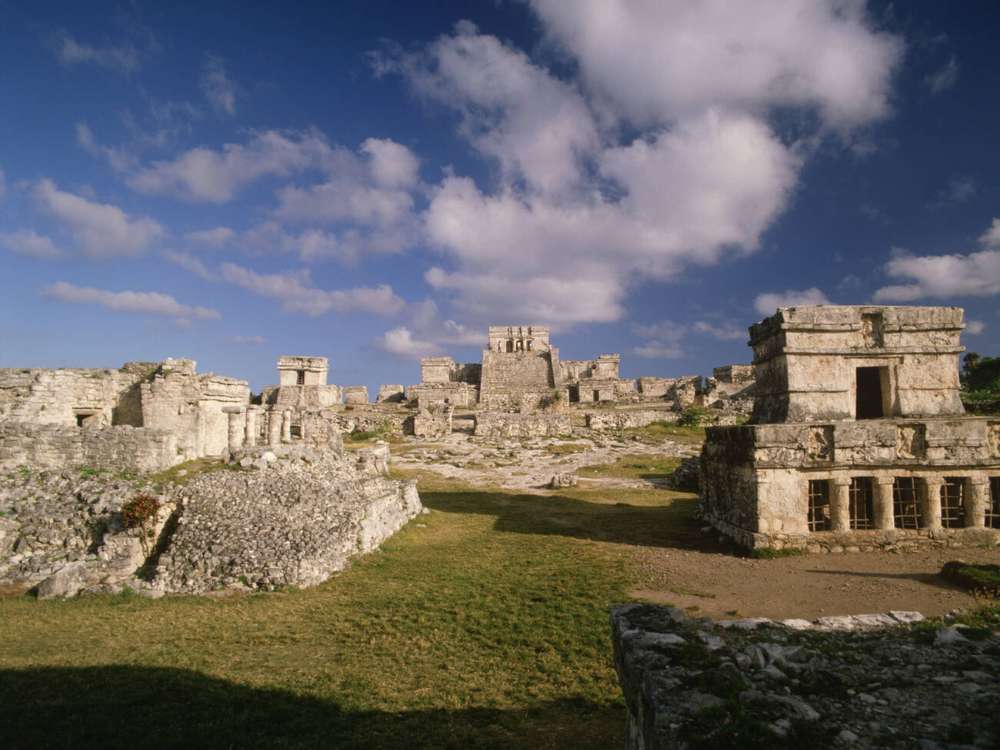 Ruins in Tulum of Mexico