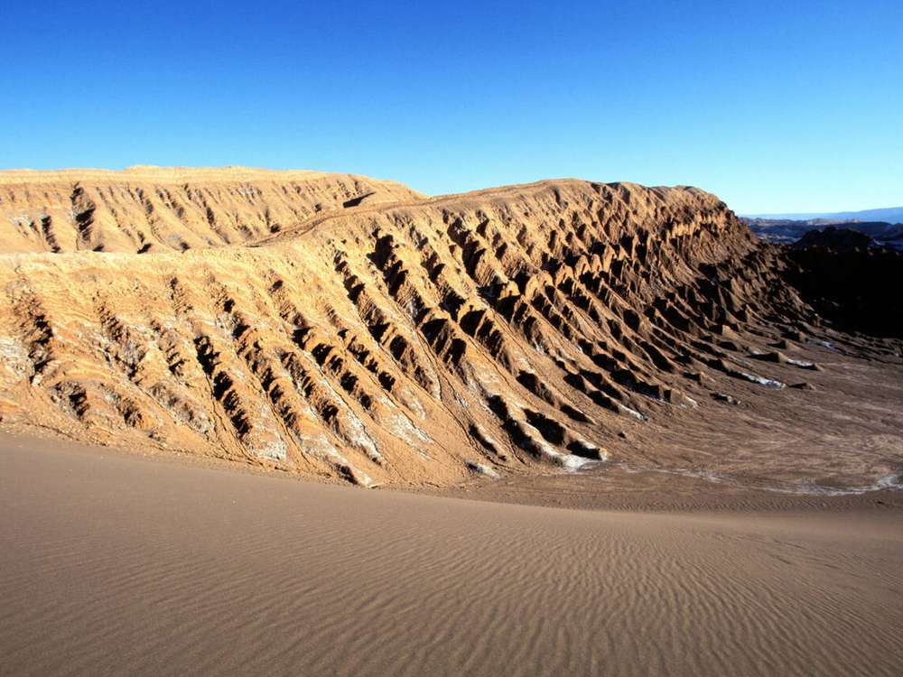 Moon Valley in Atacama Desert of Chile