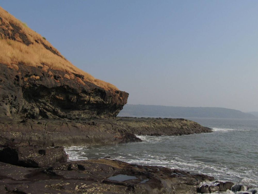 Wind-carved Rocky Beach in Harihareshwar