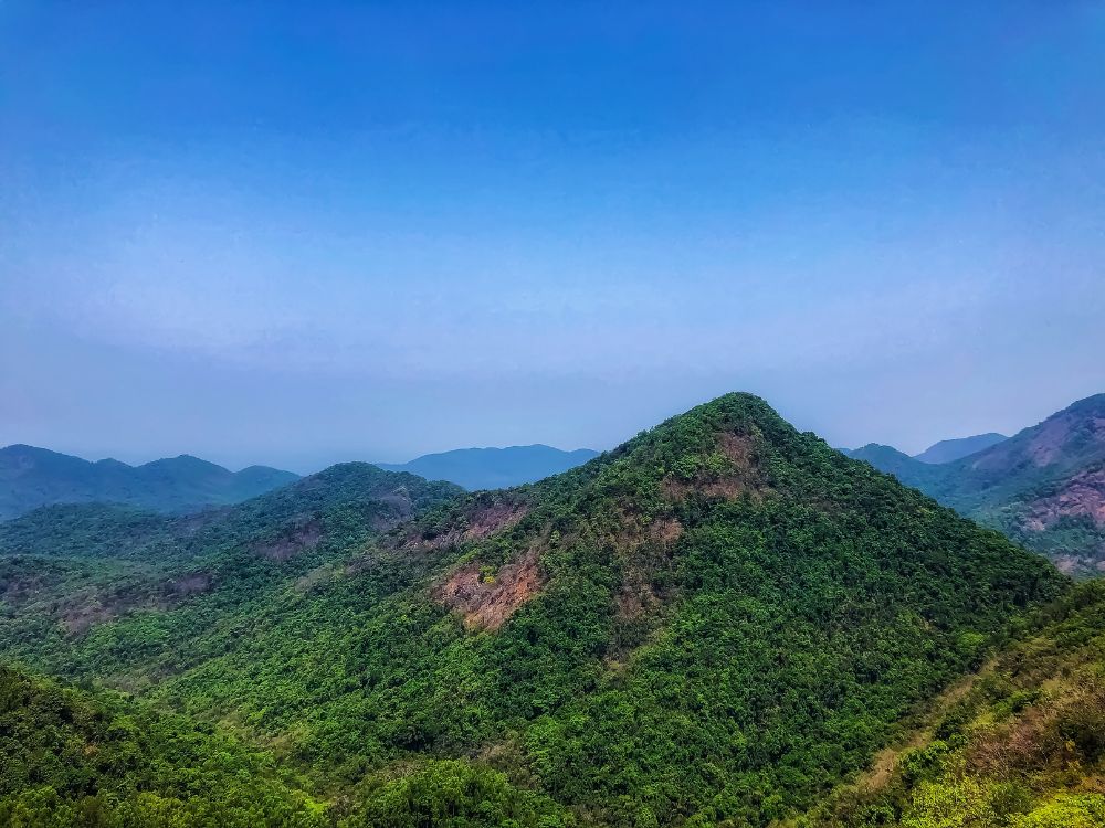 Panoramic view of Chorla Ghat in Goa, India