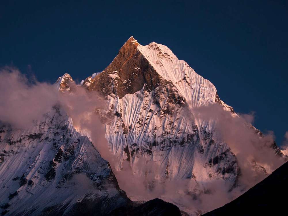 Alpenglow at Annapurna