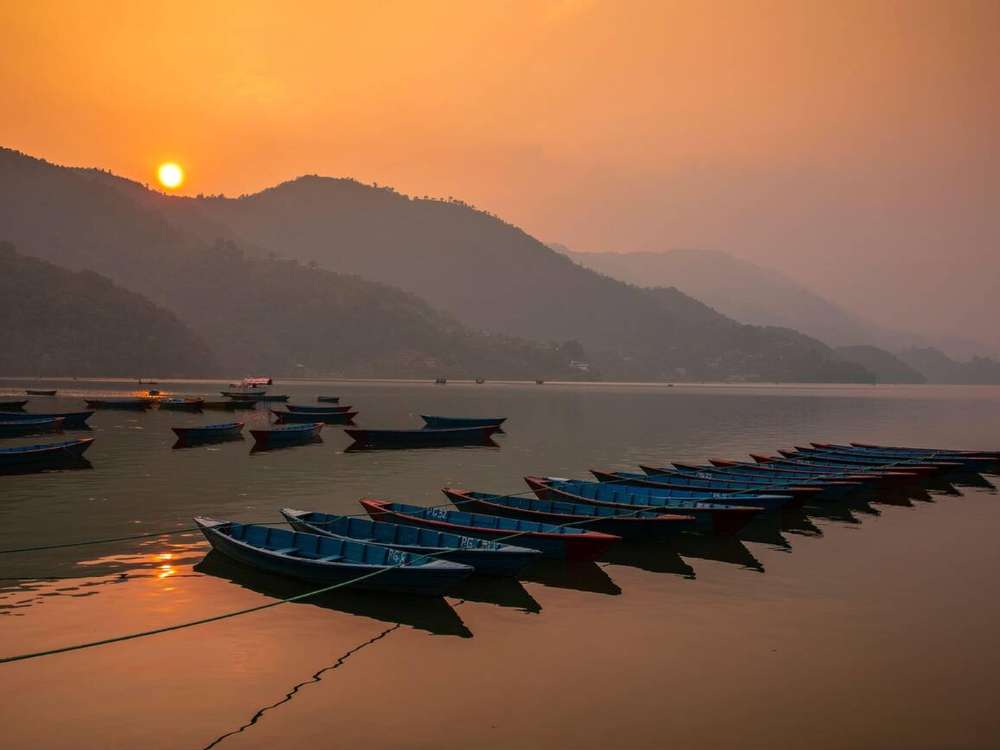 Sunset at Pokhara