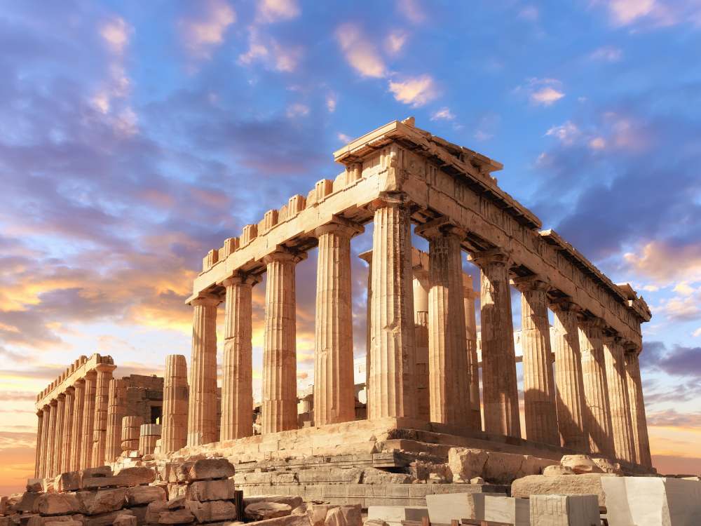 Parthenon on the Acropolis in Athens