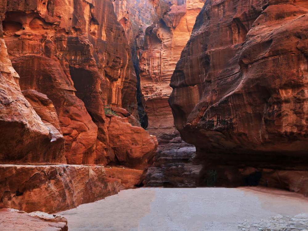 Siq Narrow Gorge in Petra