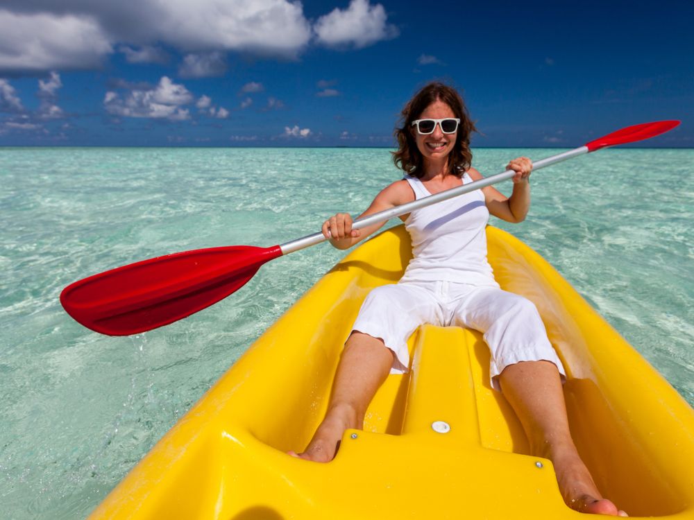 Kayaking in Maldives